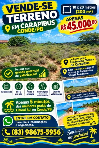 Terreno em carapibus