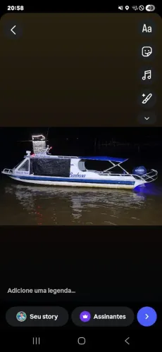 Vendo essa lancha  expresso com motor 60hp 4 tempo  yamaha 