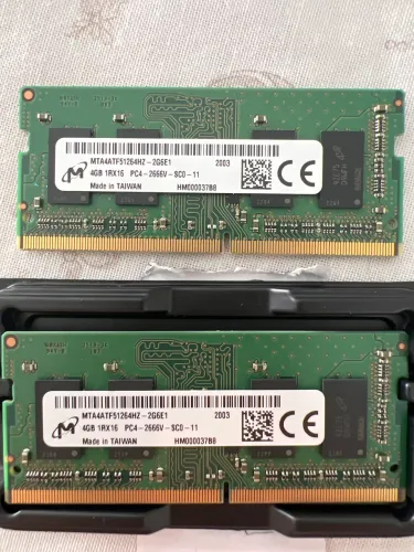 Memória RAM - Notebook Dell - 2x 4GB - PC4 2666 mhz