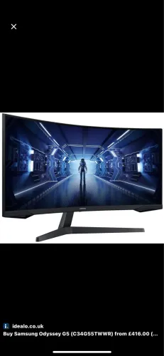 Monitor curvo 34 polegadas