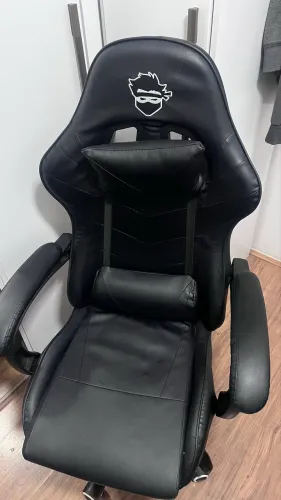 Cadeira Gamer Ninja Katana, Reclinável, Preto