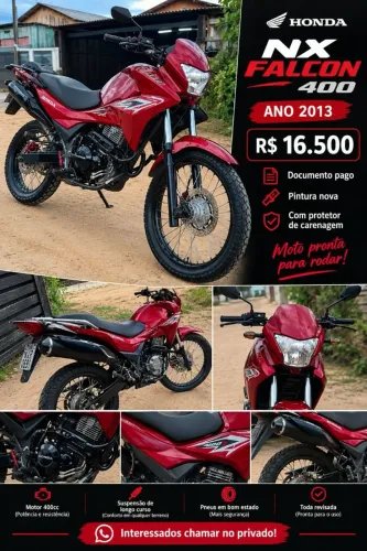 Vendo nx Falcon bem conservada pouco uso baixa kilometragem
