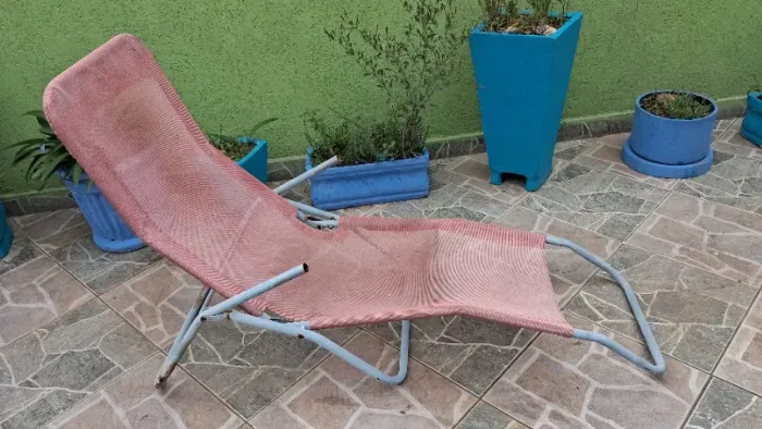 Espreguiçadeira laranja