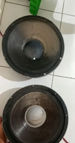 Par Auto falante 15 polegadas - Gambin 400w + keybass ambos 8 Ohms