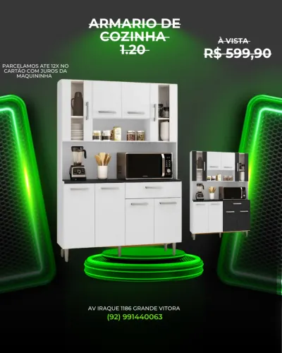 Armário de cozinha a pronta entrega