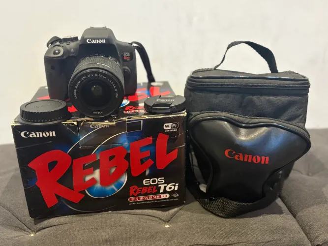 Kit Profissional Canon T6i Seminova (Na Caixa)
