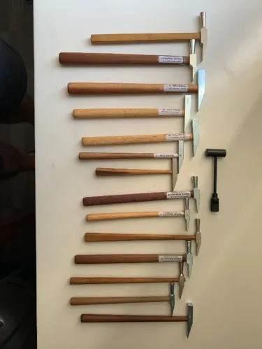 Martelinho de aço tipo Pena e Relojoeiro para ourives e hobby