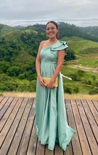 Vestido de madrinha/casamento verde menta