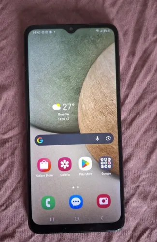 Smartphone Samsung Galaxy A12 Tela 6.5 64gb 4gb Ram Preto - Excelente