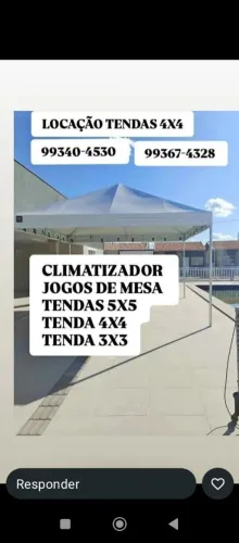 Tenda 4x4 locação