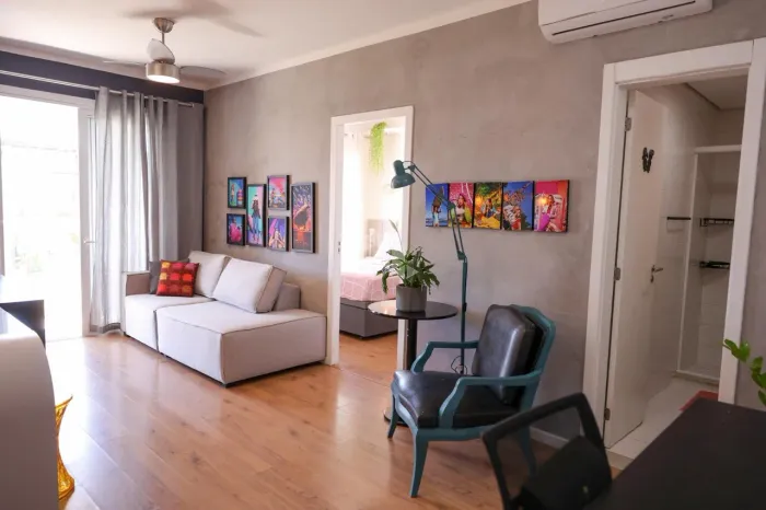 Apartamento no condomínio Rossi Atlântida, 01 dormitório, 1 vaga