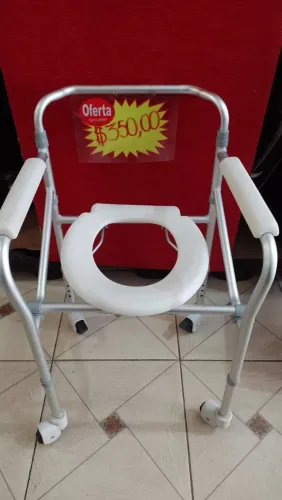 CADEIRA DE BANHO PARA DEFICIENTES FÍSICOS NOVA ALUMÍNIO 