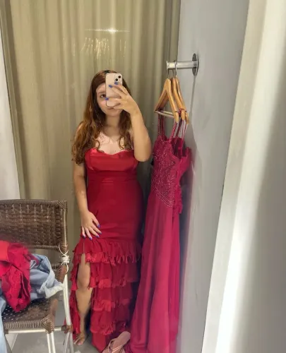 vestido de festa vermelho
