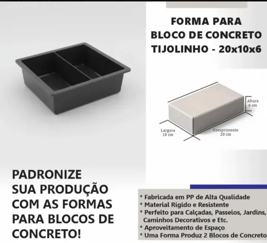 Molde forma concreto 