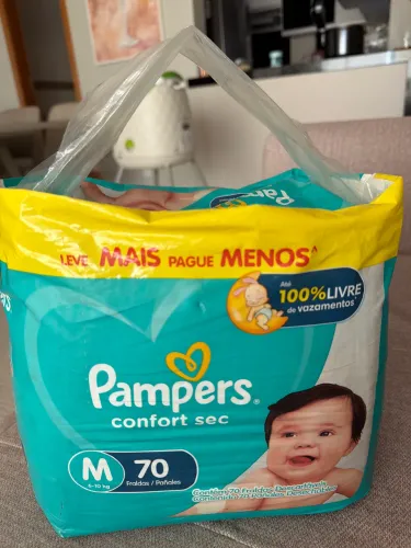 Fralda PAMPERS CONFORT SEC