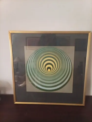 Quadro reprodução de  Victor Vasarely,