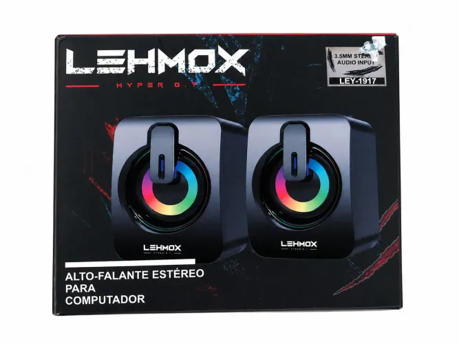 Caixa de Som Estéreo LEHMOX  (USADO UMA VEZ)