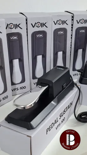 Pedal Sustain VOIK VPS-100 - P/ Teclado e Pianos - NOVO - Dividimos em até 12X