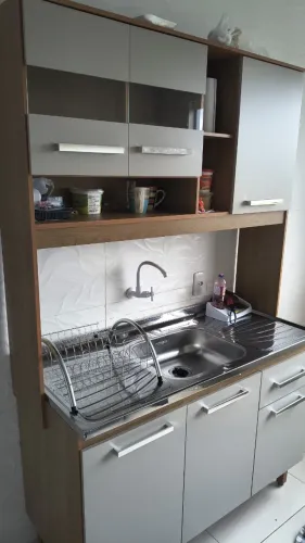 Armário cozinha com cuba inox 1.20