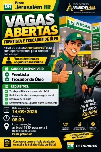 Vagas para frentista