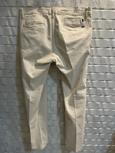 Calça Sarja Masculina Cor Areia Tamanho 44 Original