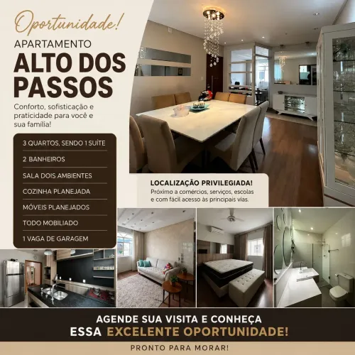 Apartamento 3 quartos Bairro Alto dos Passos 