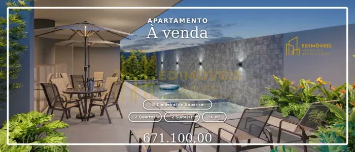 Coqueiral de Itaparica: apartamento com 2 suítes e lazer completo, venha conhecer!