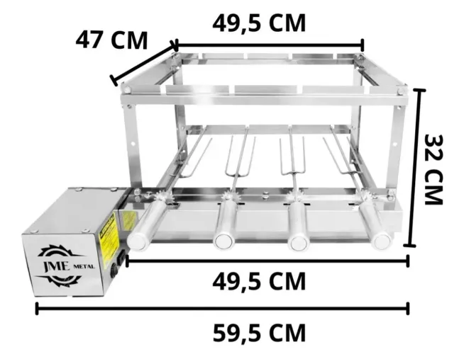 Vende-se Gira Grill 100% Inox 4 Espetos Mais Acessórios L4