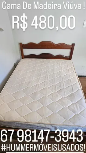 Vende - Se Cama De Madeira Viúva !
