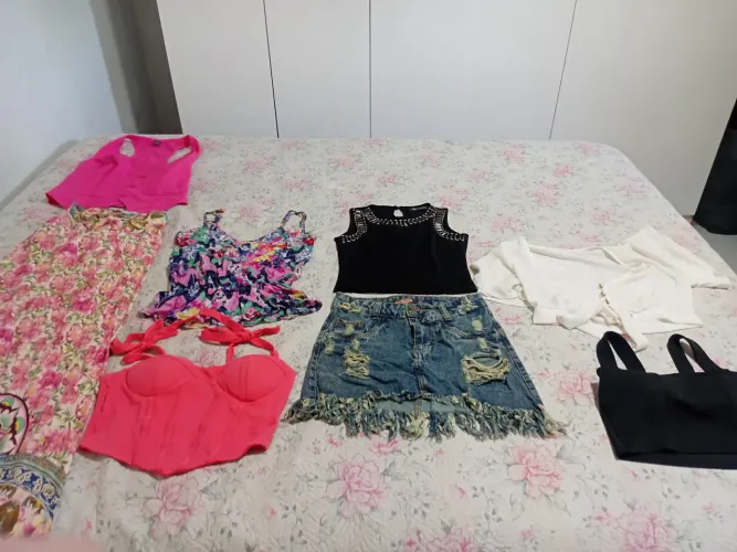 Lote de roupas femininas 