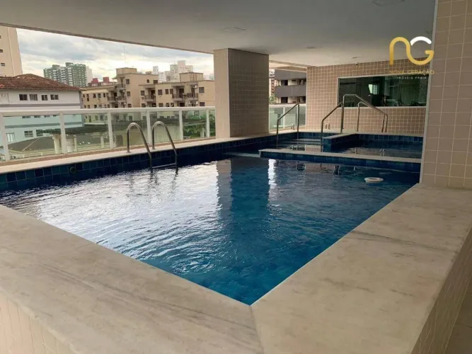 Apartamento com 2 dormitórios à venda, 74 m² por R$ 605.000,00 - Canto do Forte - Praia Gr