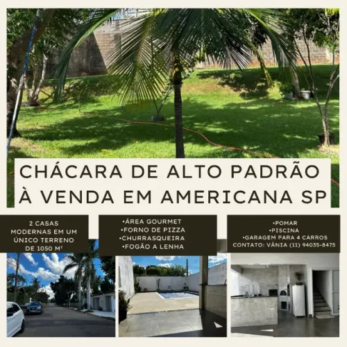 Chácara de alto padrão em Americana-SP