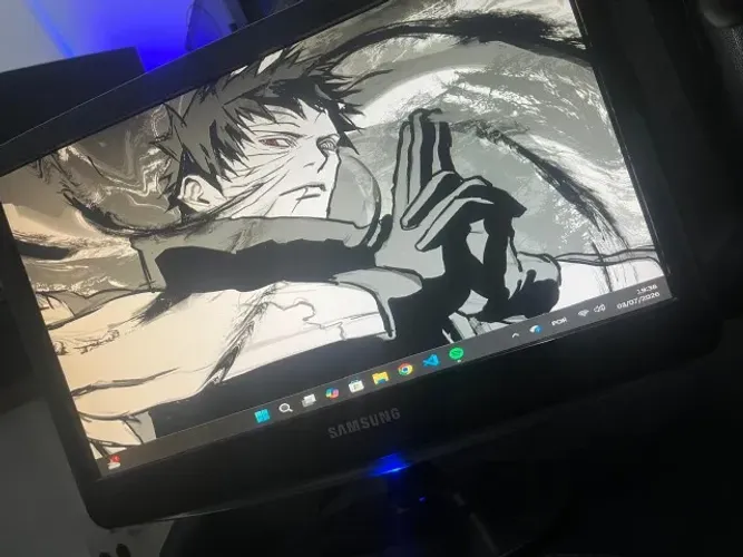 Monitor Samsung Para Estudos e Escritório 19 Polegadas Acompanha Mouse e Teclado