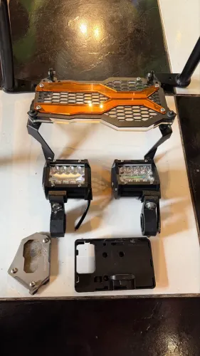 Kit Protetores Motor farol milha suporte GPS BMW GS 1200 1250