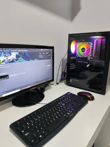 Pc gamer completo - RX 580 8gb - 2667v3 - Monitor - teclado