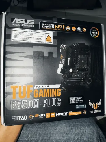 Placa-mãe Asus P/amd Am4 B550m-plus Tuf Gaming 4xddr4 Matx
