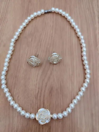 Conjunto Colar Pérola 