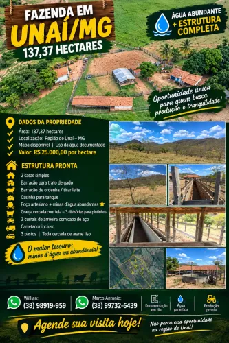 Fazenda na região de unaí mg
