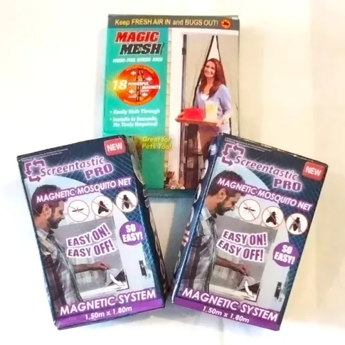 Kit tela de mosquiteiro para janela e porta