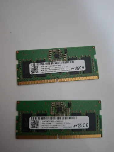 Kit 2x Memória DDR5 8GB 5600B Micron Laptop Pra sair !