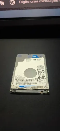 HD 1TB western digital WD Blue com cabo adaptador sata usb
