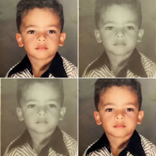 Restauração de fotos antigas por IA