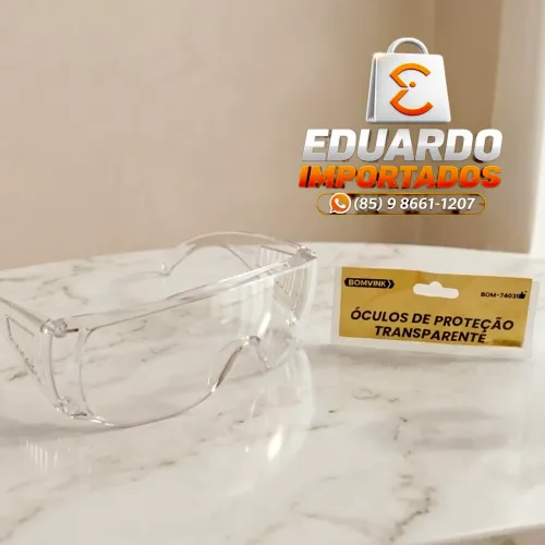 Óculos de Segurança Transparente EPI - Alta Resistência