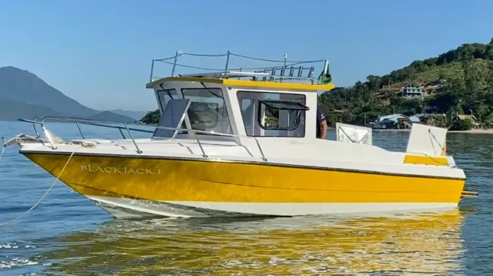 Lancha Tycoon Cabinada 27 pés - OM 352 Turbo Diesel | Pesca, Mergulho e Trabalho