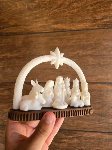 Presépio Natalino decoração 3d