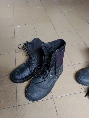 Bota contorno de segurança bota preta