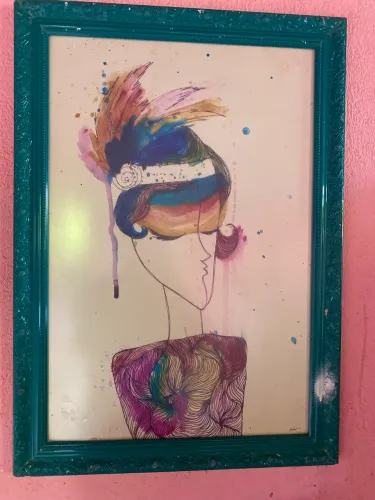 Quadro com assinatura 