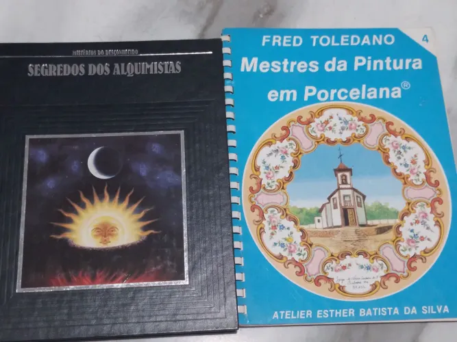 Livro alquimistas e mestre da pintura porcelana 