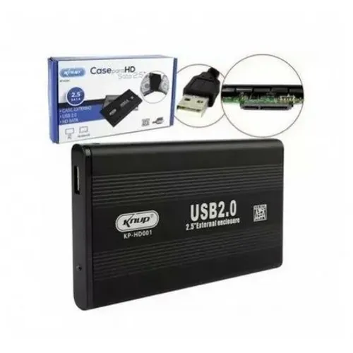 Case SATA para HD 2.5" USB 2.0 Knup 2833