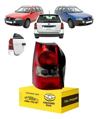 Lanterna Traseira Vw Parati G4 Fumê 2006 2007 A 2013 Le Esquerdo/motorista Vermelho